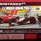 Brand New and Sealed F-1 World Grand Prix II Nintendo 64 (N64) Game