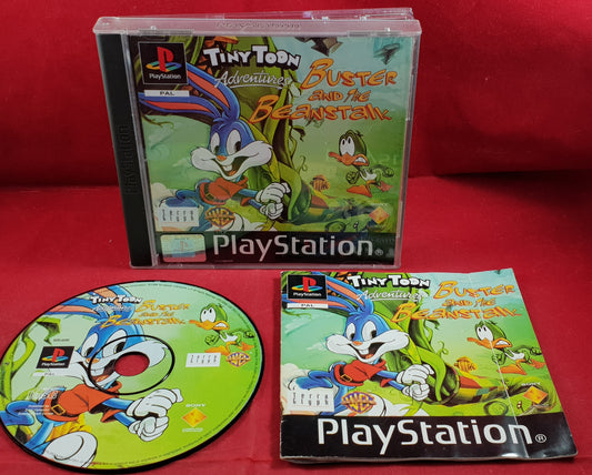 Tiny Toon Adventures Buster and the Beanstalk With Manual Sony Playstation 1 (PS1) Game