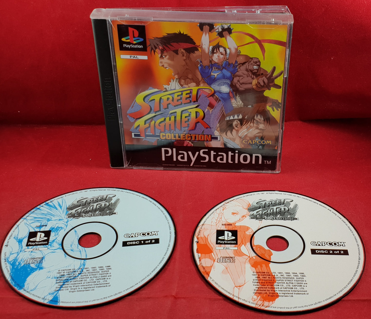 Street Fighter Collection Without Manual Sony Playstation 1 (PS1) Game