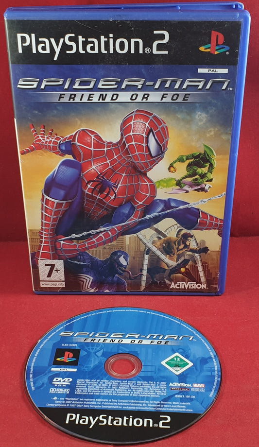 Spider-Man Friend or Foe Sony Playstation 2 (PS2) Game