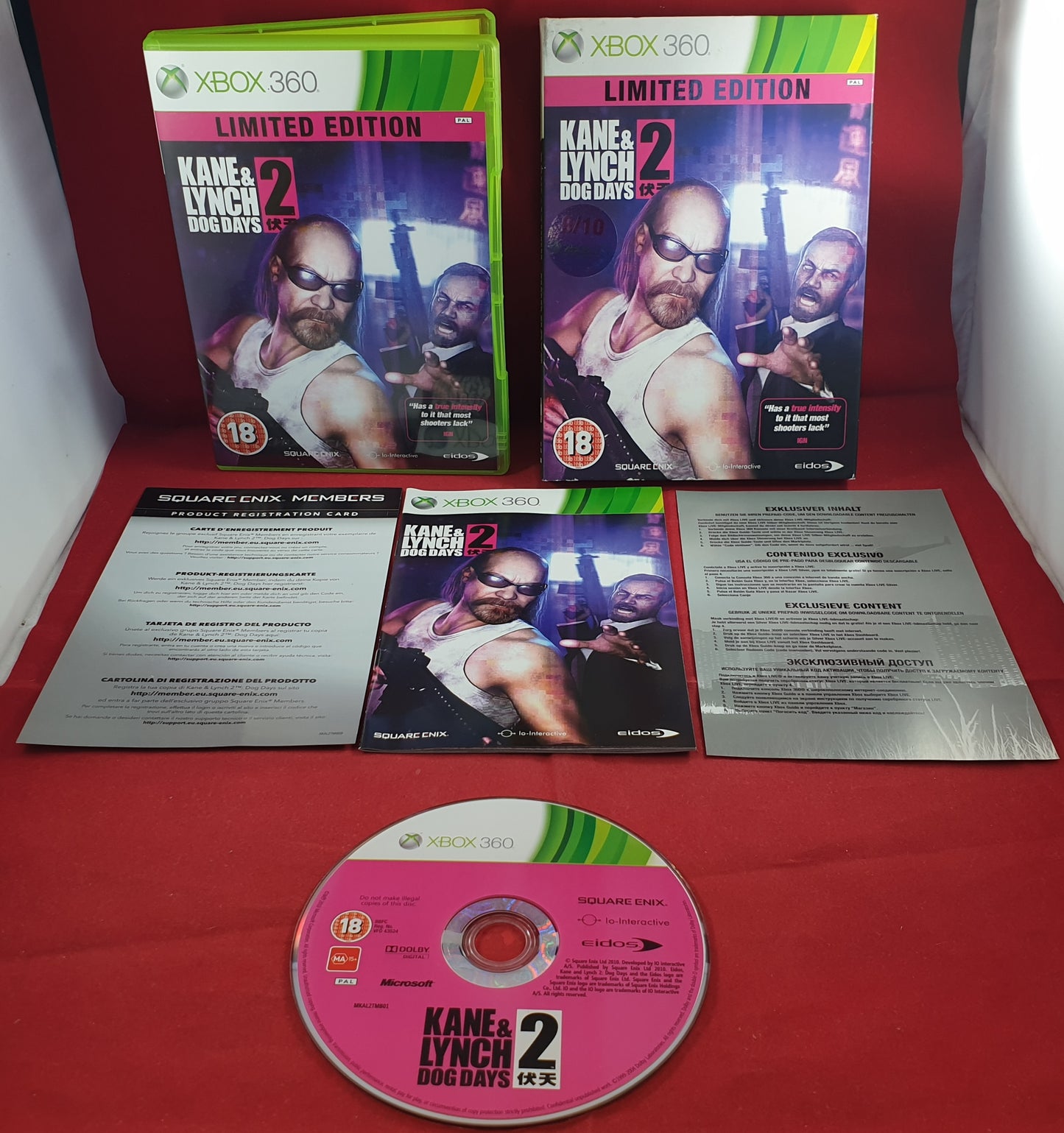 Kane & Lynch 2 Dog Days Limited Edition Microsoft Xbox 360