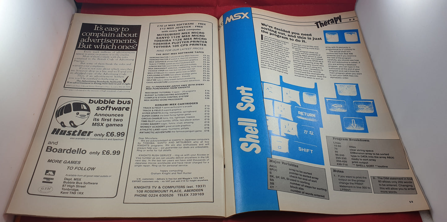 MSX User March 1985 Magazine Book