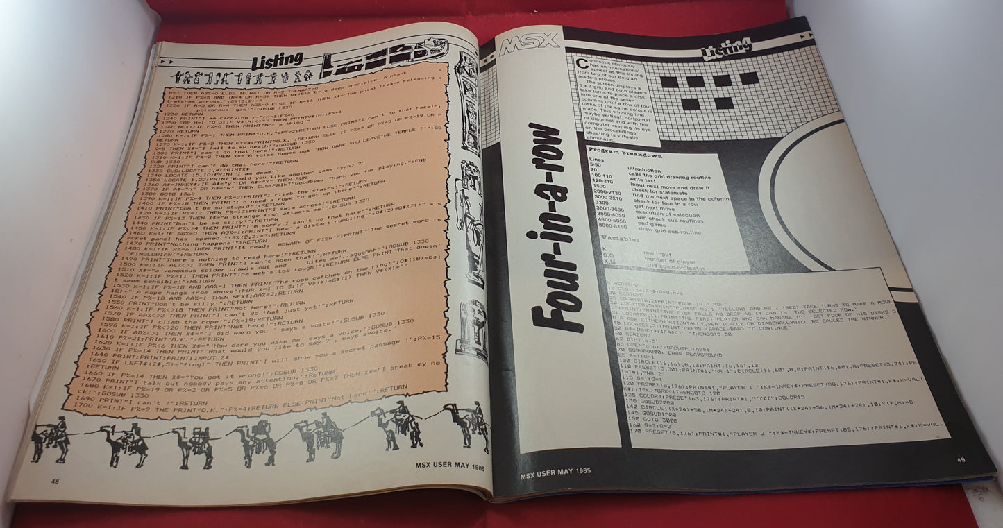 MSX User May 1985 Magazine Book