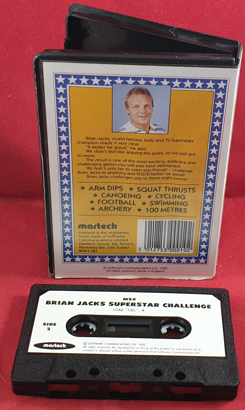 Brian Jacks Superstar Challenge MSX Game