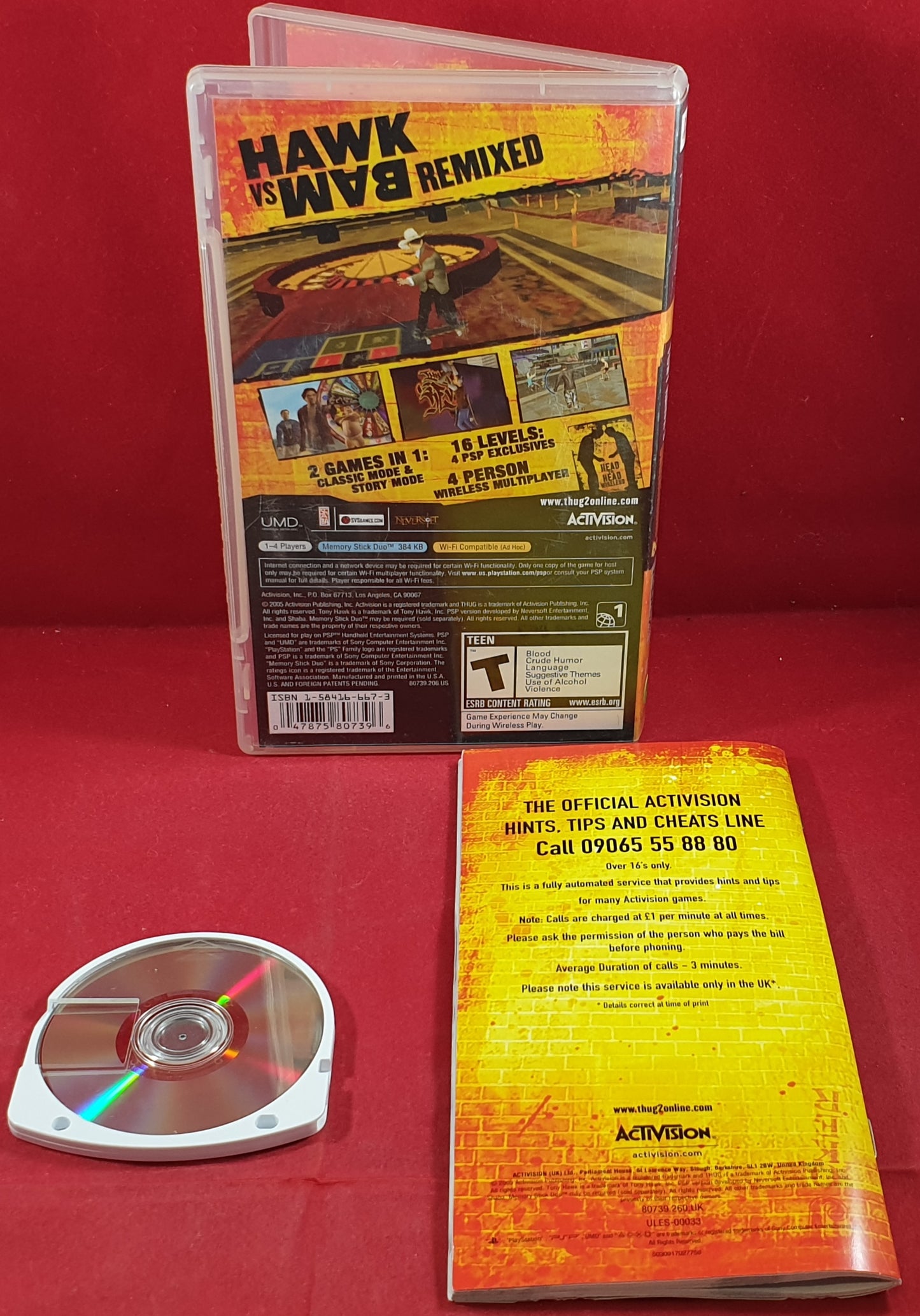 Tony Hawk's Underground 2 Remix Sony PSP Game