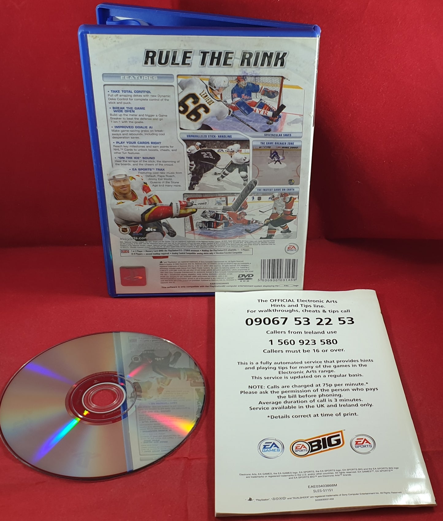 NHL 2003 Sony Playstation 2 (PS2) Game