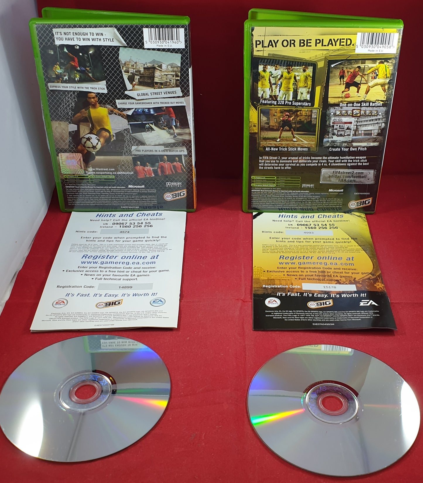 Fifa Street 1 & 2 Microsoft Xbox Game Bundle
