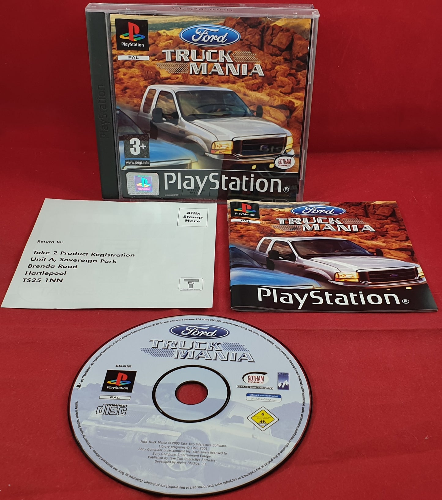 Ford Truck Mania Sony Playstation 1 (PS1) Game