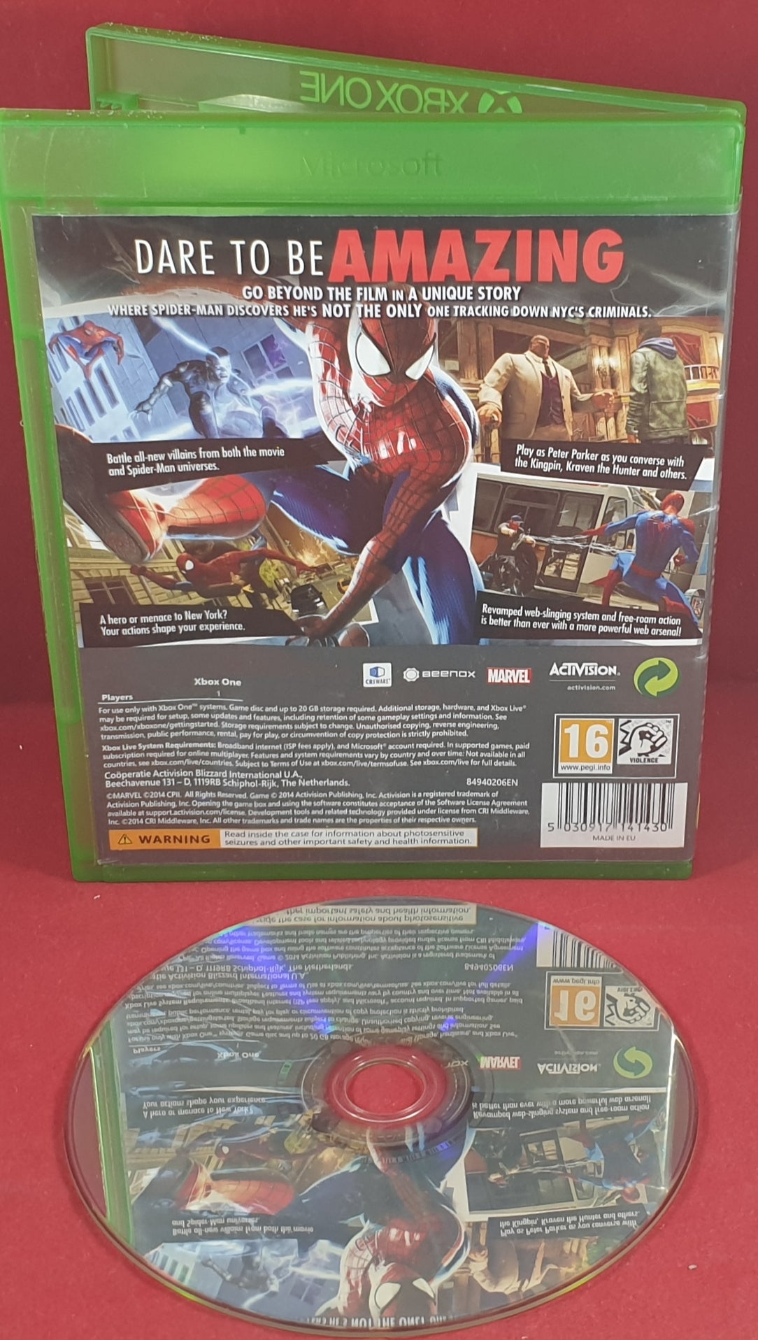 The Amazing Spider-Man 2 Microsoft Xbox One Game