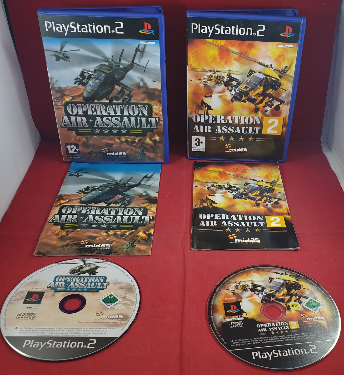 Operation Air Assault 1 & 2 Sony Playstation 2 (PS2) Game Bundle