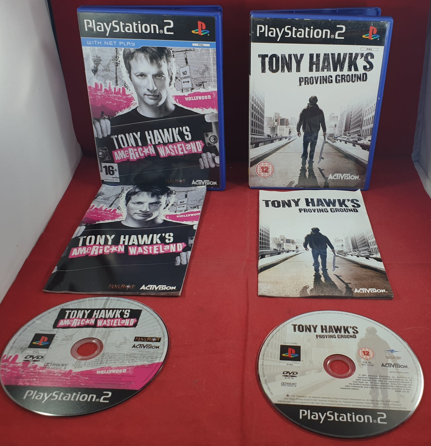 Tony Hawk's American Wasteland & Proving Ground Sony Playstation 2 (PS2) Game Bundle