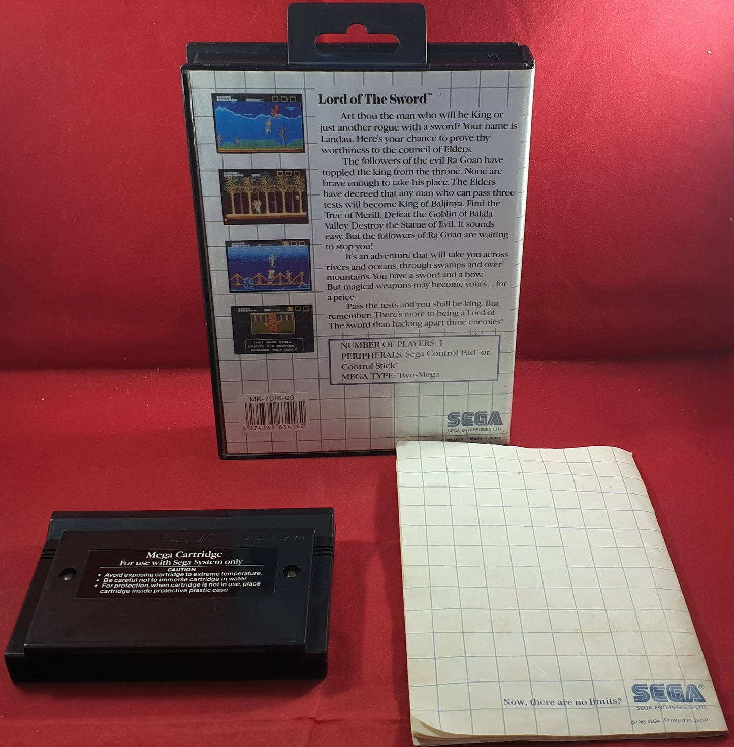 Lord of the Sword Sega Master System Game