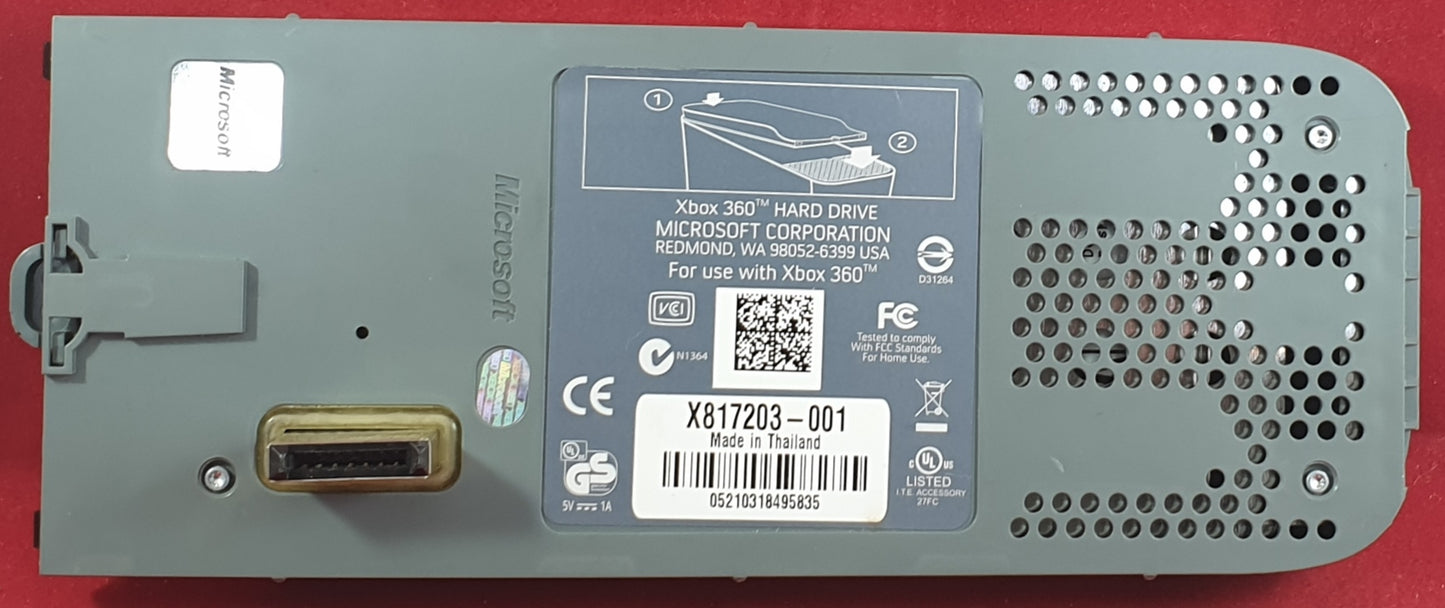60GB HDD Hard Drive Microsoft Xbox 360 Accessory