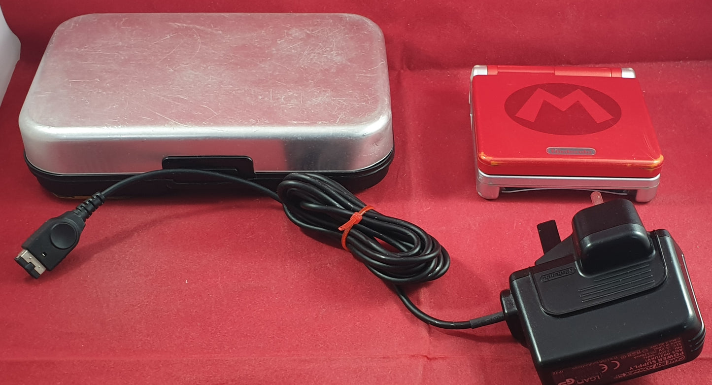 Mario Nintendo Game Boy Advance SP Console with Case