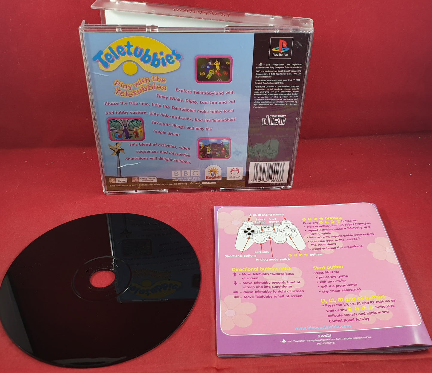 Play with the Teletubbies Sony Playstation 1 (PS1) Game