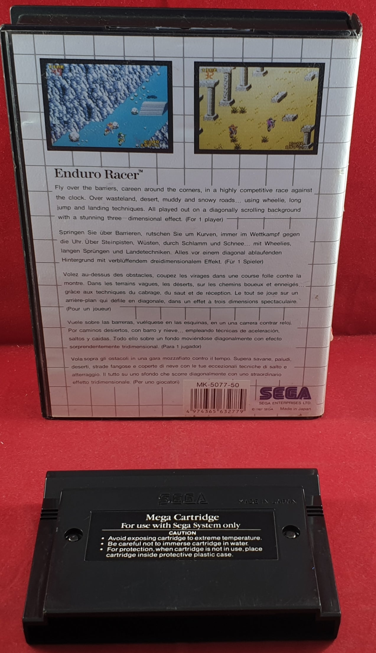 Enduro Racer Sega Master System Game