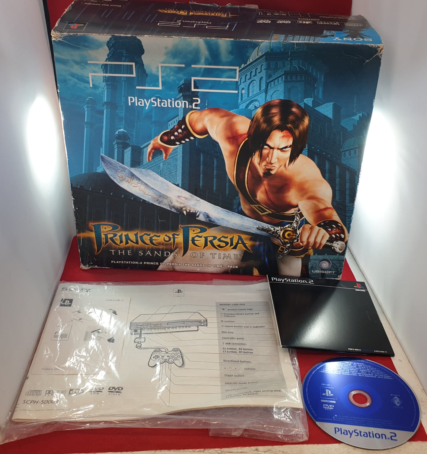 Limited Edition Prince of Persia Sands of Time Sony Playstation 2 (PS2) SCPH 50003 PP Console Complete