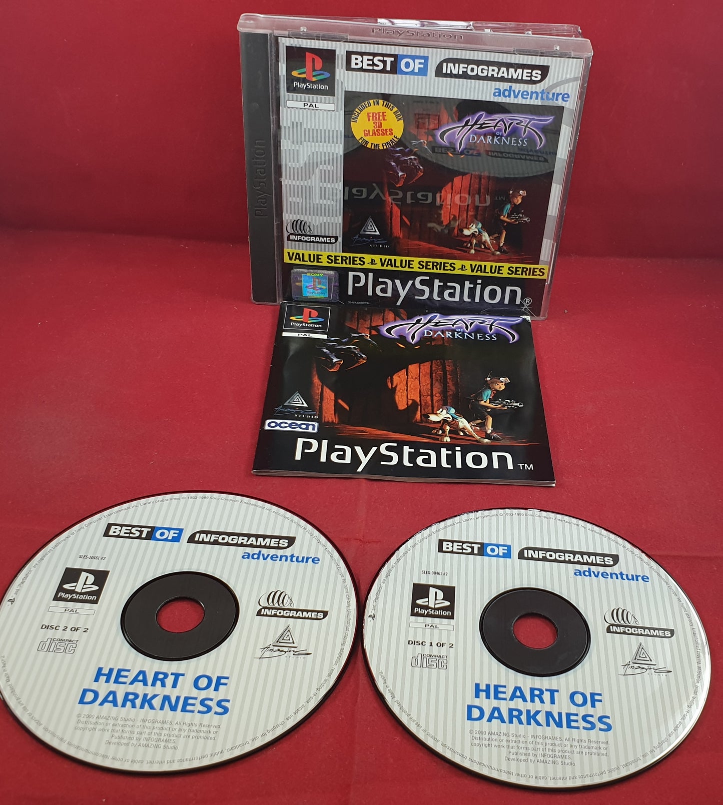 Heart of Darkness Best of Infogrames without glasses Sony Playstation 1 (PS1) Game