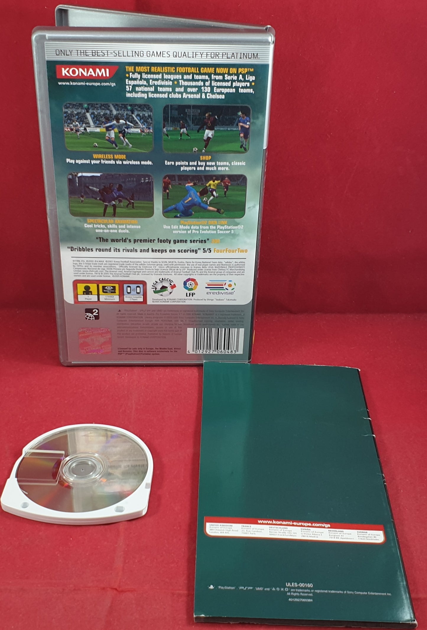 Pro Evolution 5 AKA World Soccer Winning Eleven 9 Sony PSP Game