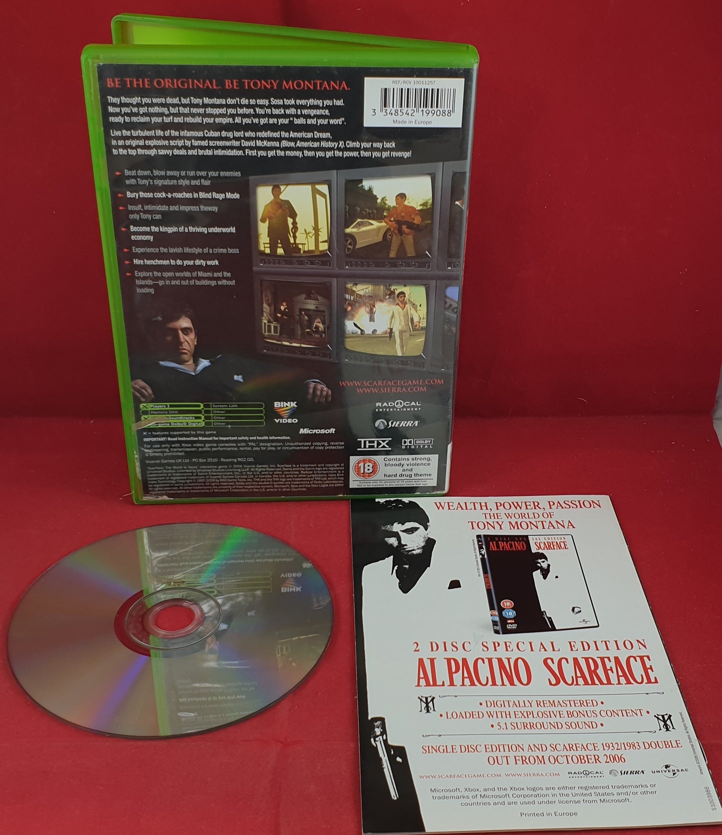 Scarface the World is Yours Microsoft Xbox Game