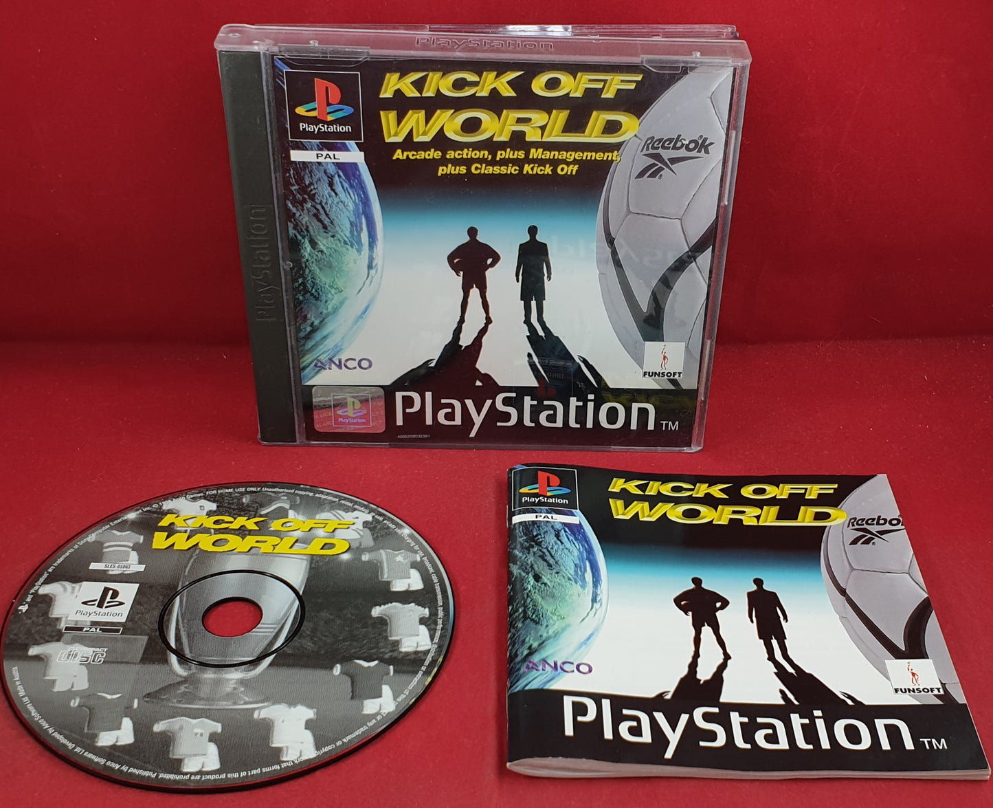 Kick Off World Sony Playstation 1 (PS1) RARE Game