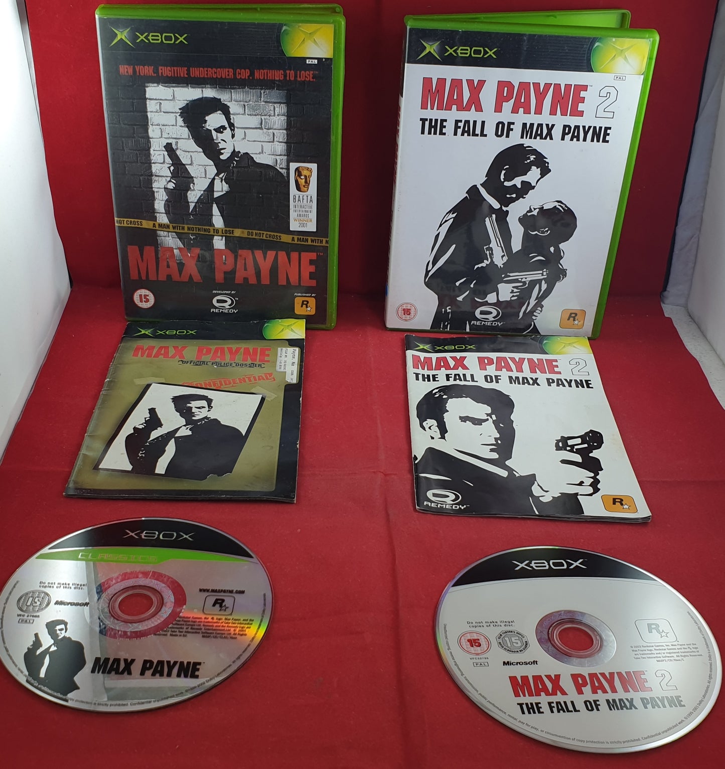 Max Payne 1 & 2 Microsoft Xbox Game Bundle