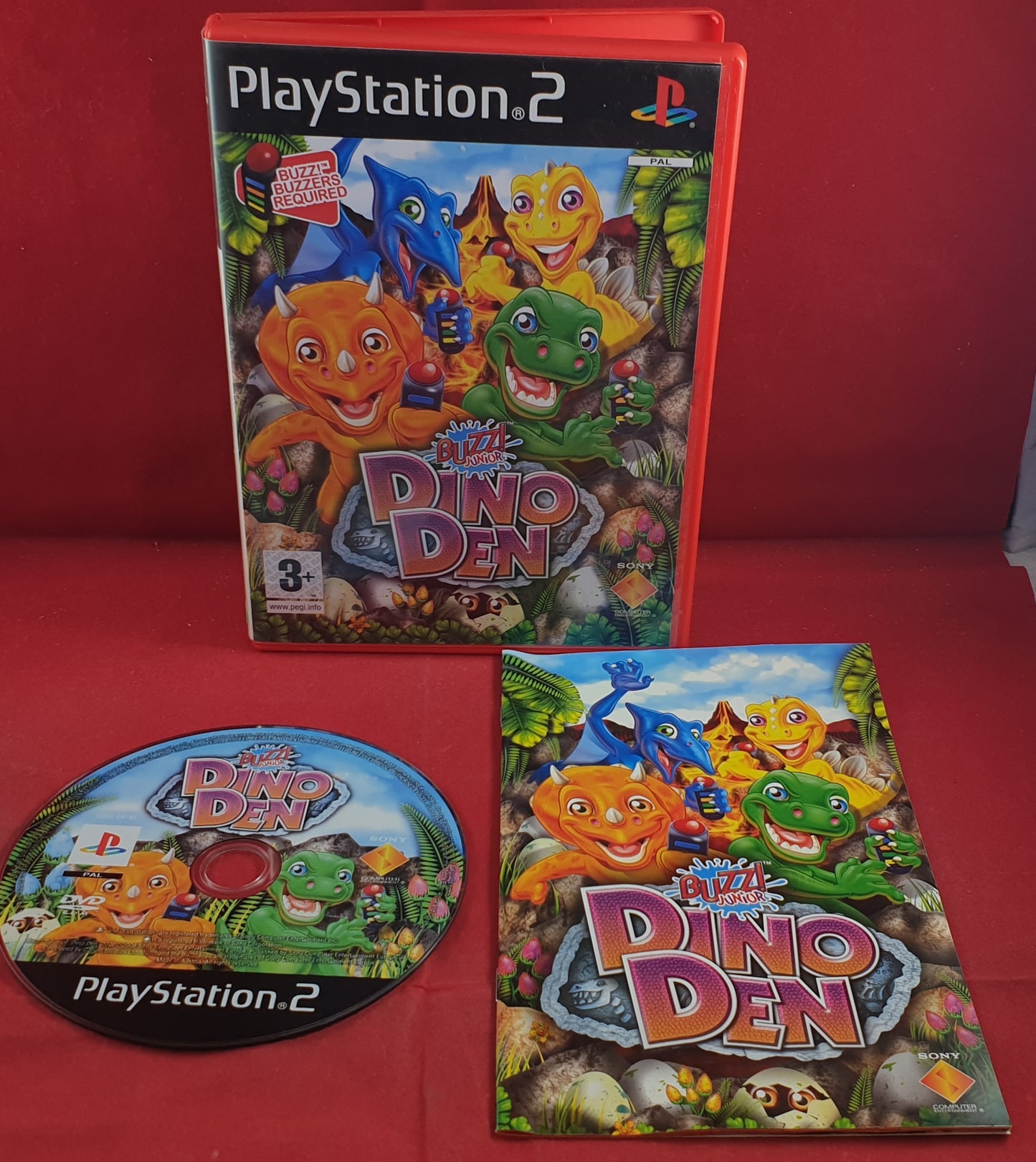 Buzz Junior Dino Den Sony Playstation 2 (PS2) Game