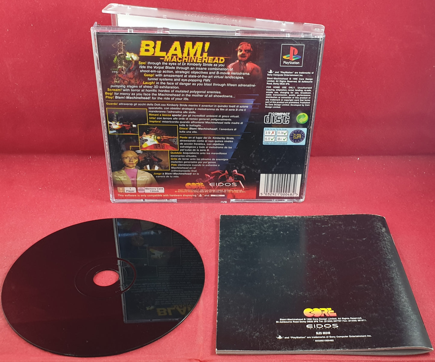 BLAM! Machinehead Sony Playstation 1 (PS1) Game