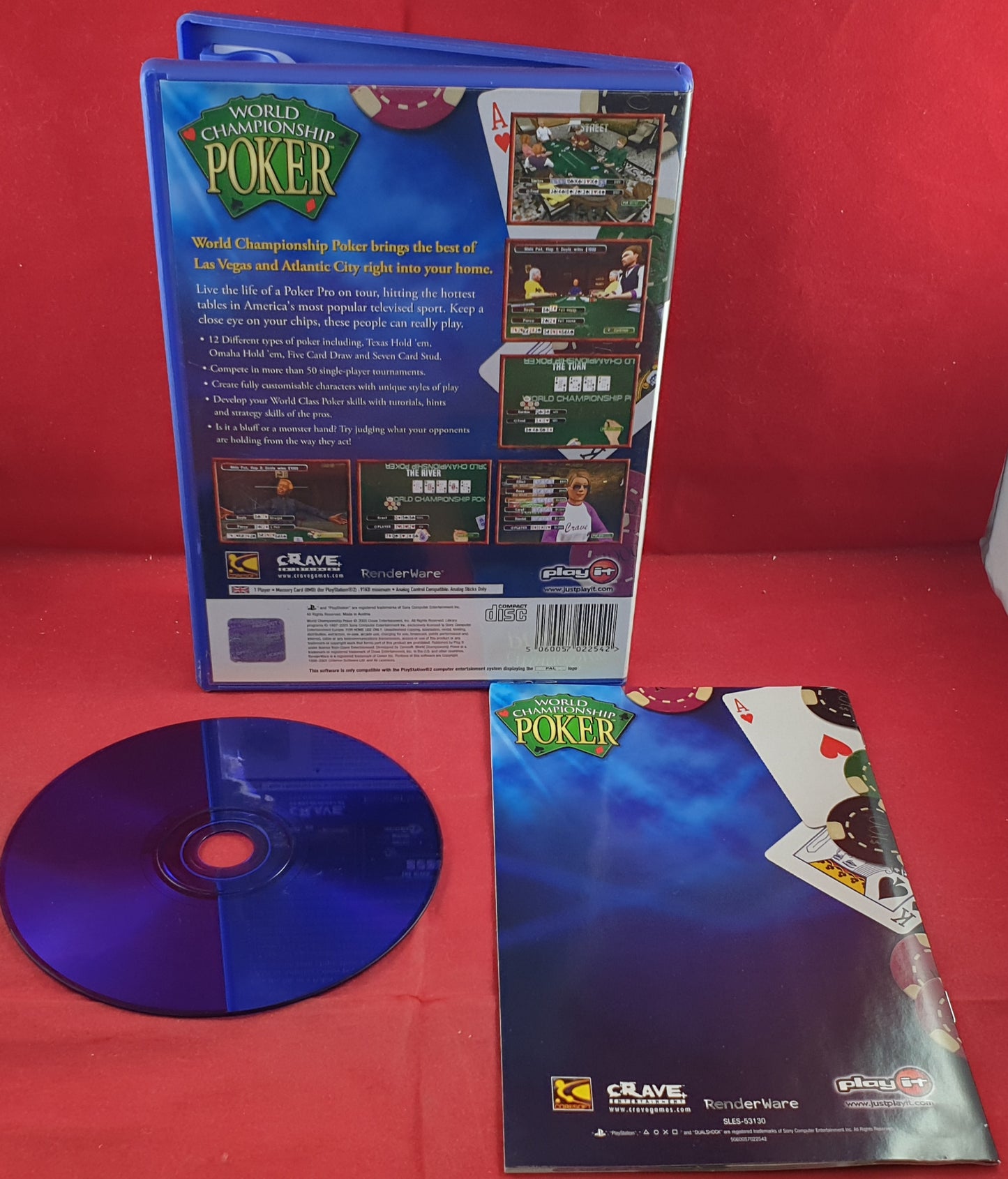 World Championship Poker Sony Playstation 2 (PS2) Game