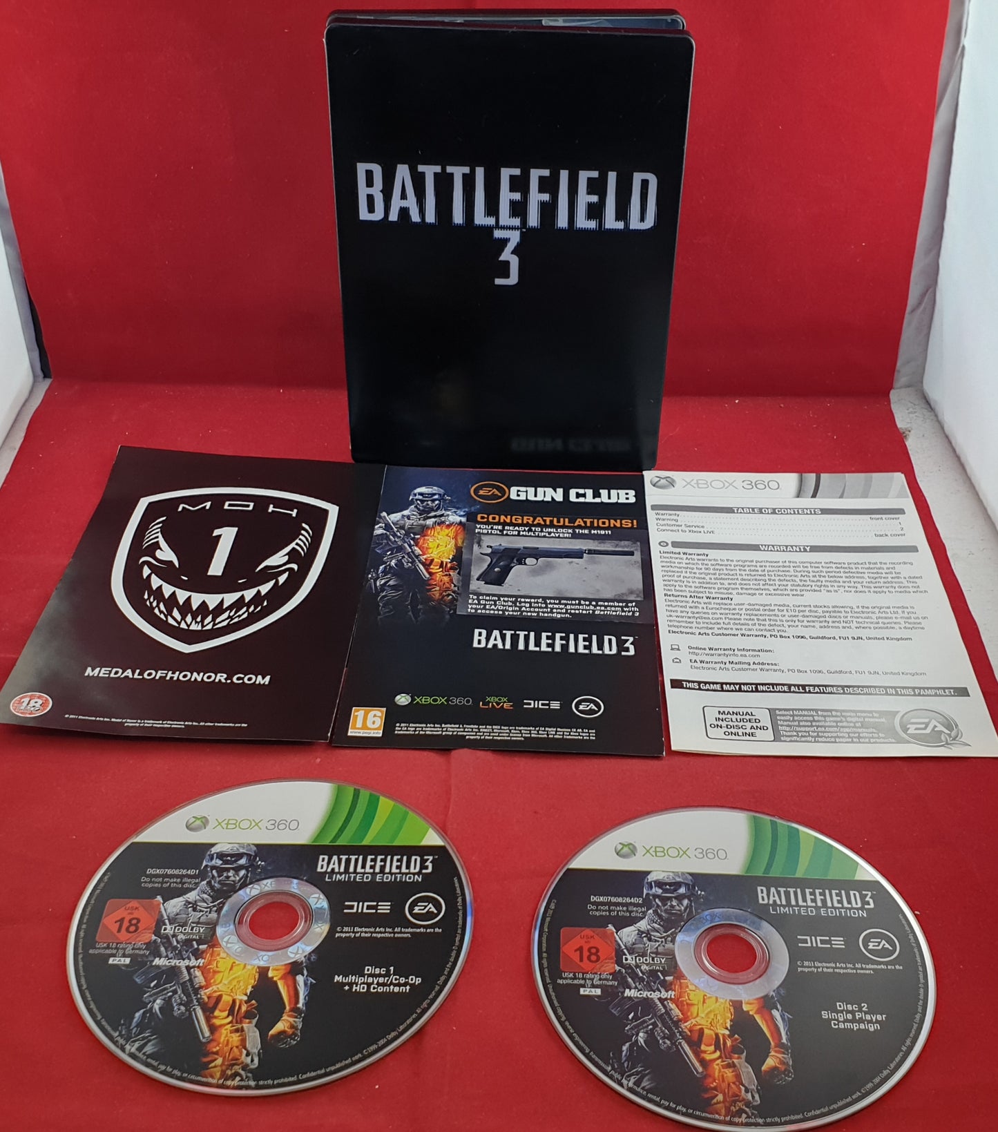Battlefield 3 in RARE Steel Case Microsoft Xbox 360 Game