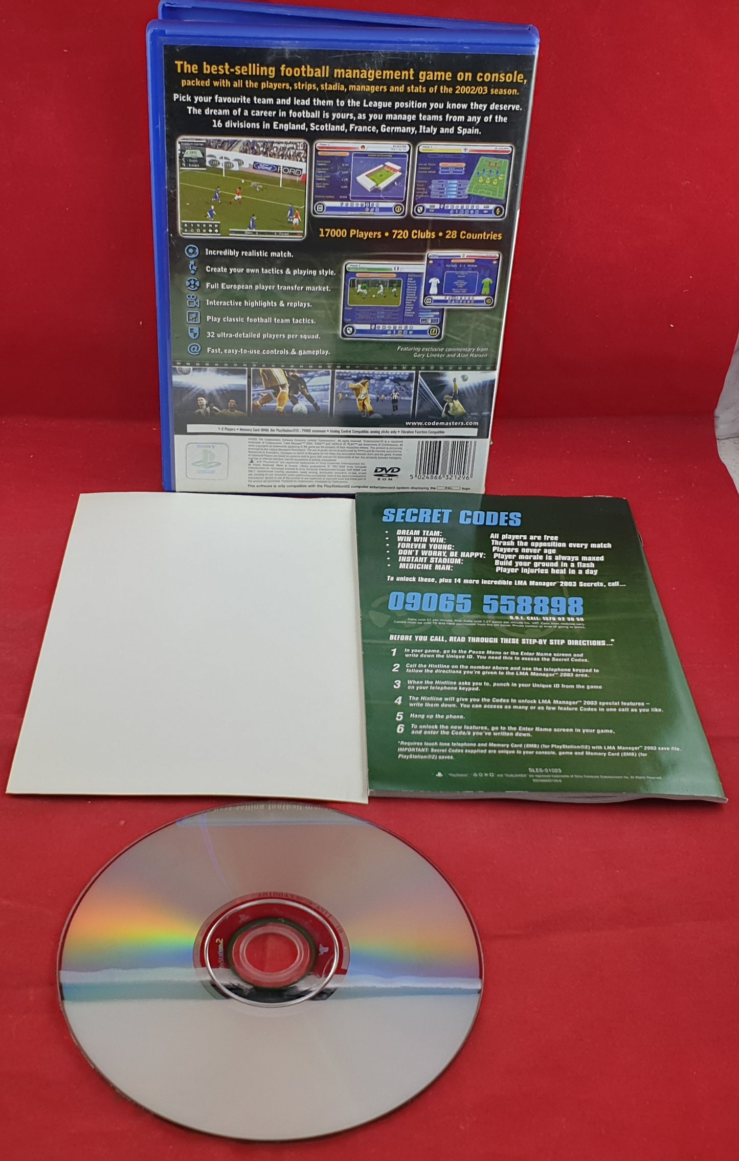 LMA Manager 2003 Sony Playstation 2 (PS2) Game