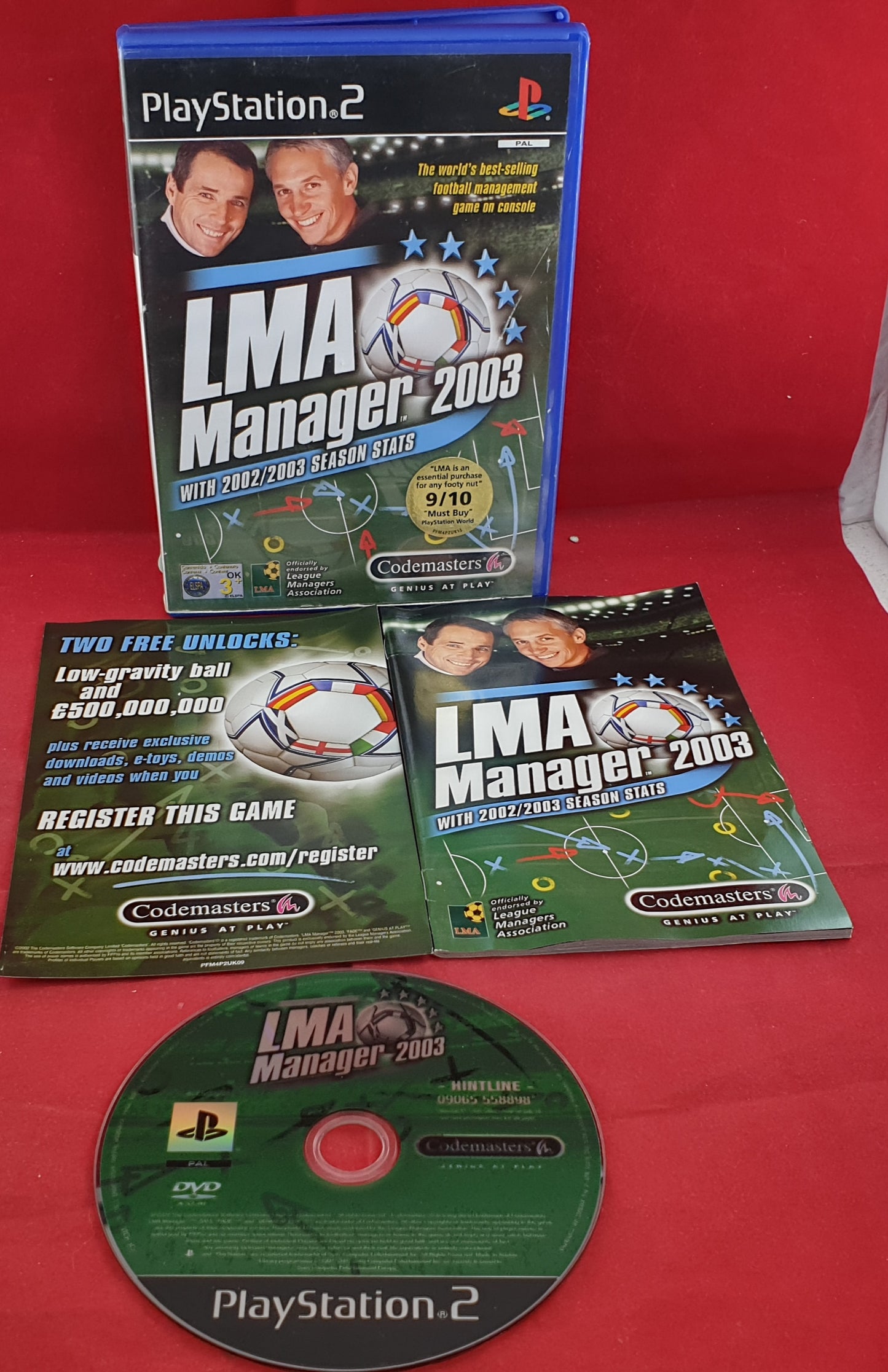 LMA Manager 2003 Sony Playstation 2 (PS2) Game
