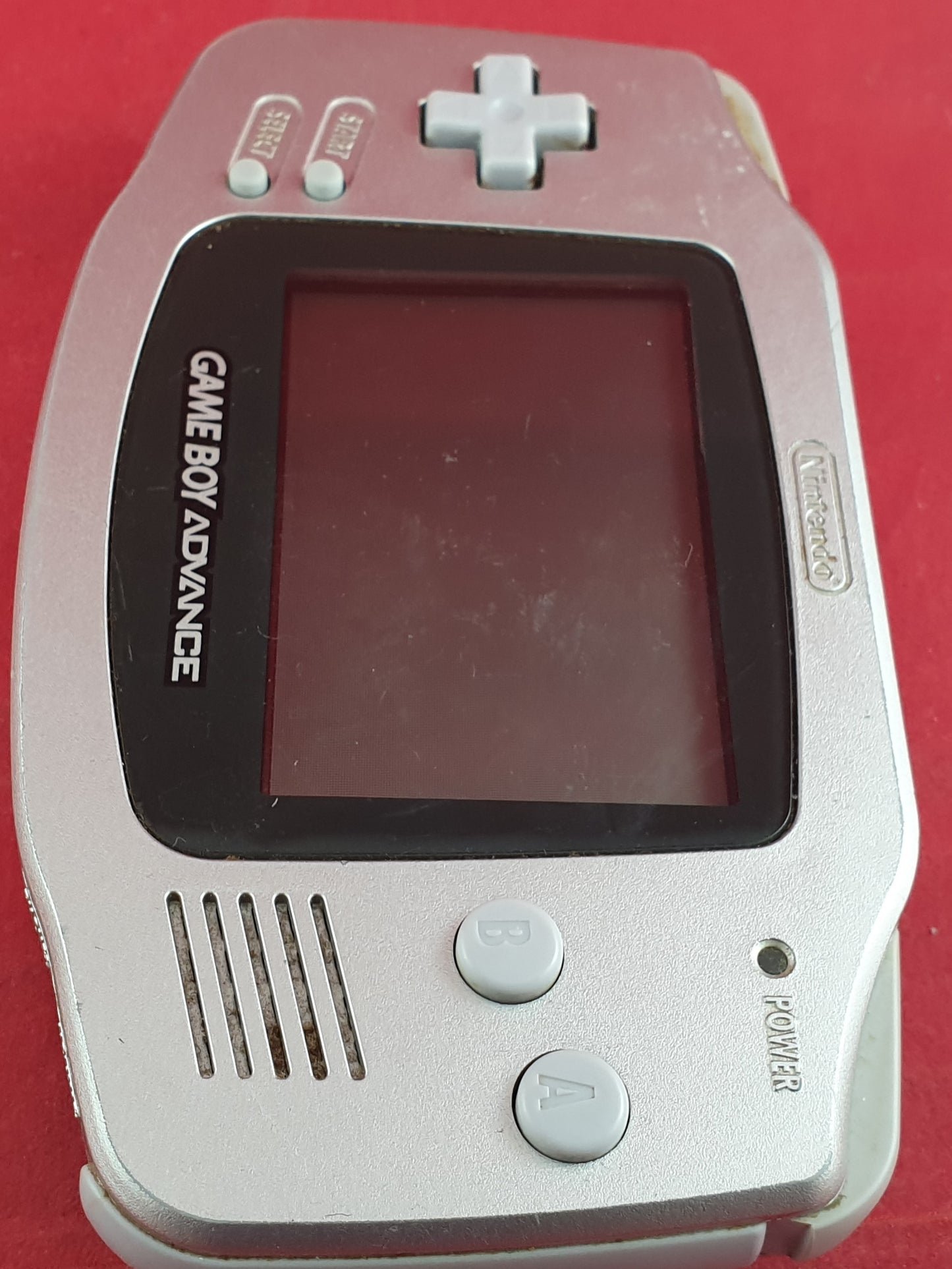 Silver Nintendo Game Boy Advance Console with Carry Case & Mario Kart Super Circuit
