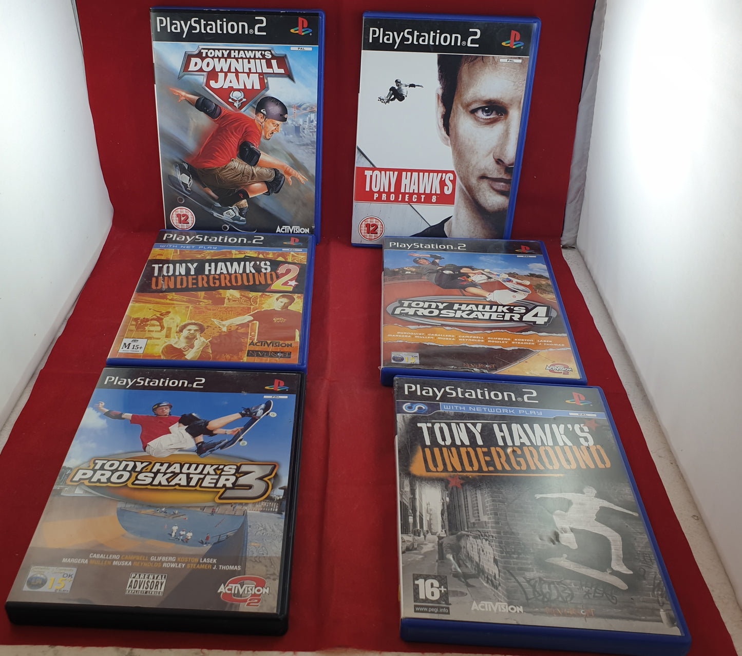 Tony Hawk's X 6 Sony Playstation 2 (PS2) Game Bundle