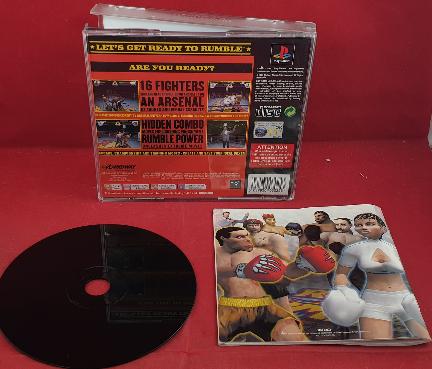 Ready 2 Rumble Boxing Classics Sony Playstation 1 (PS1) Game
