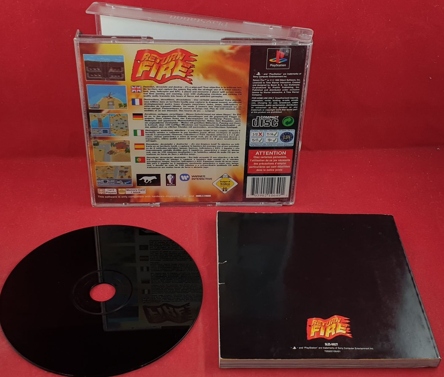 Return Fire Sony Playstation 1 (PS1) Game