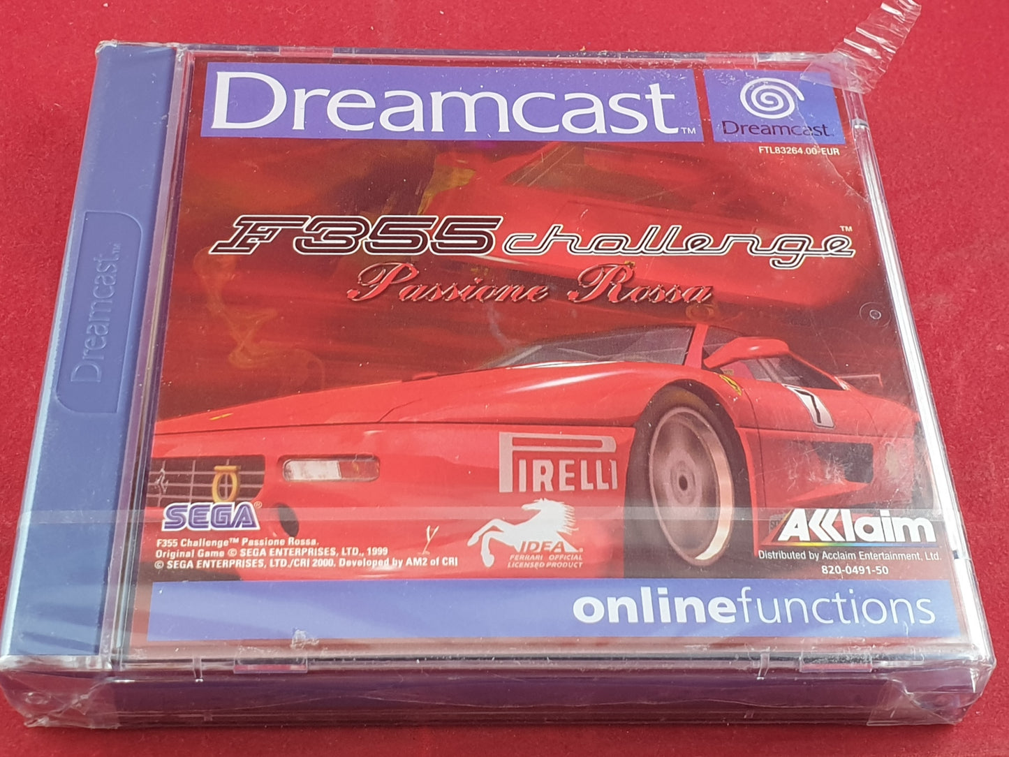 Brand New and Sealed F355 Challenge Passione Rossa Sega Dreamcast Game
