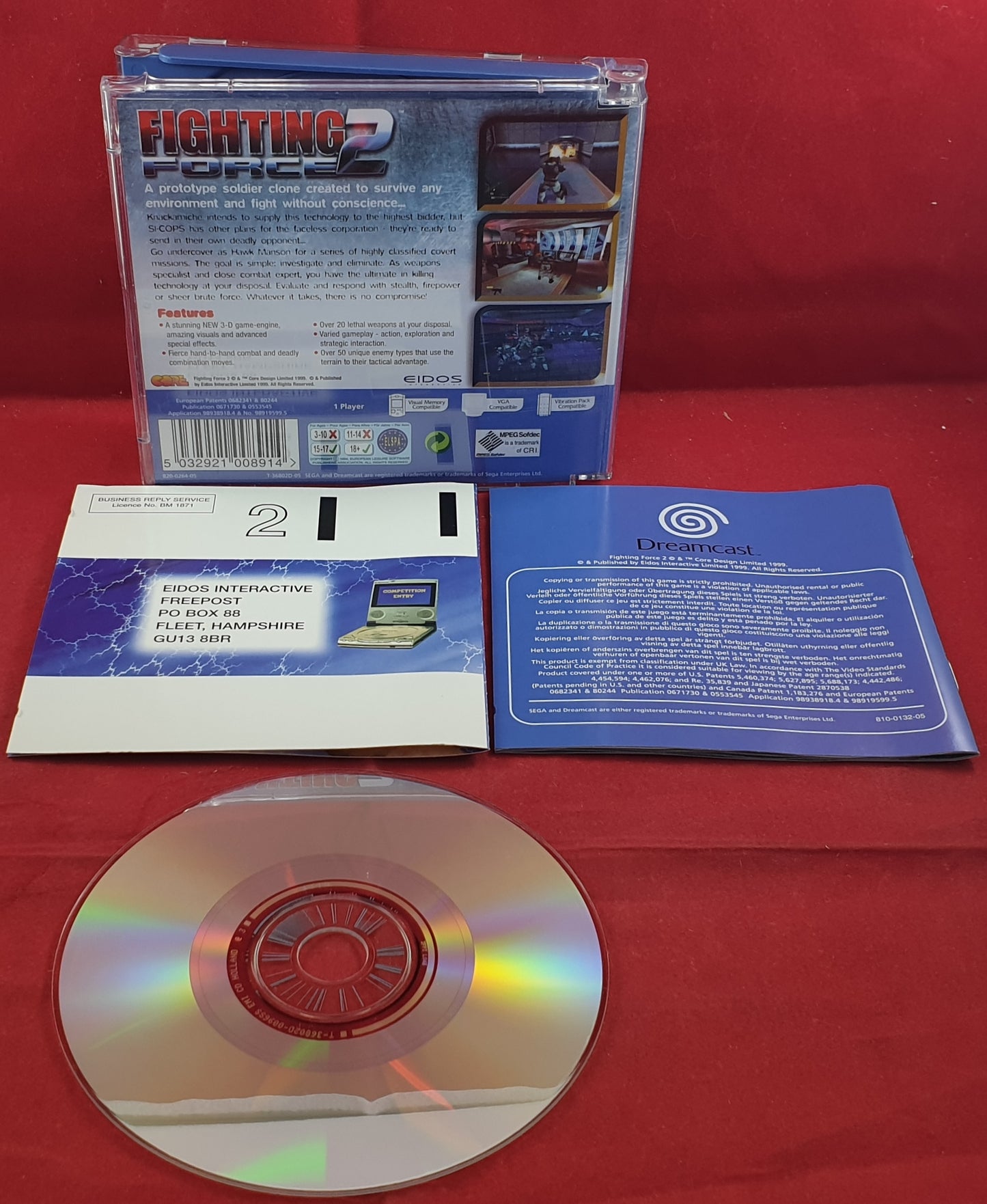 Fighting Force 2 Sega Dreamcast Game