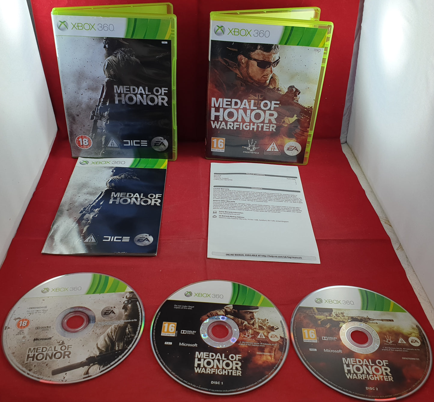 Medal of Honor & Medal of Honor Warfighter Xbox 360 Game Bundle