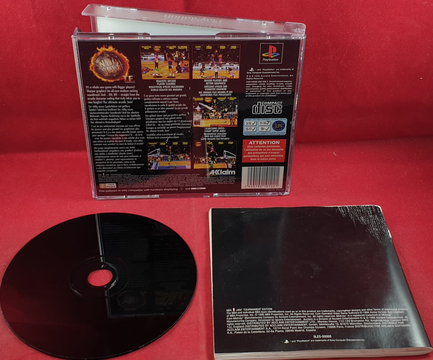 NBA Jam T.E AKA Tournament Edition Sony Playstation 1 (PS1) Game