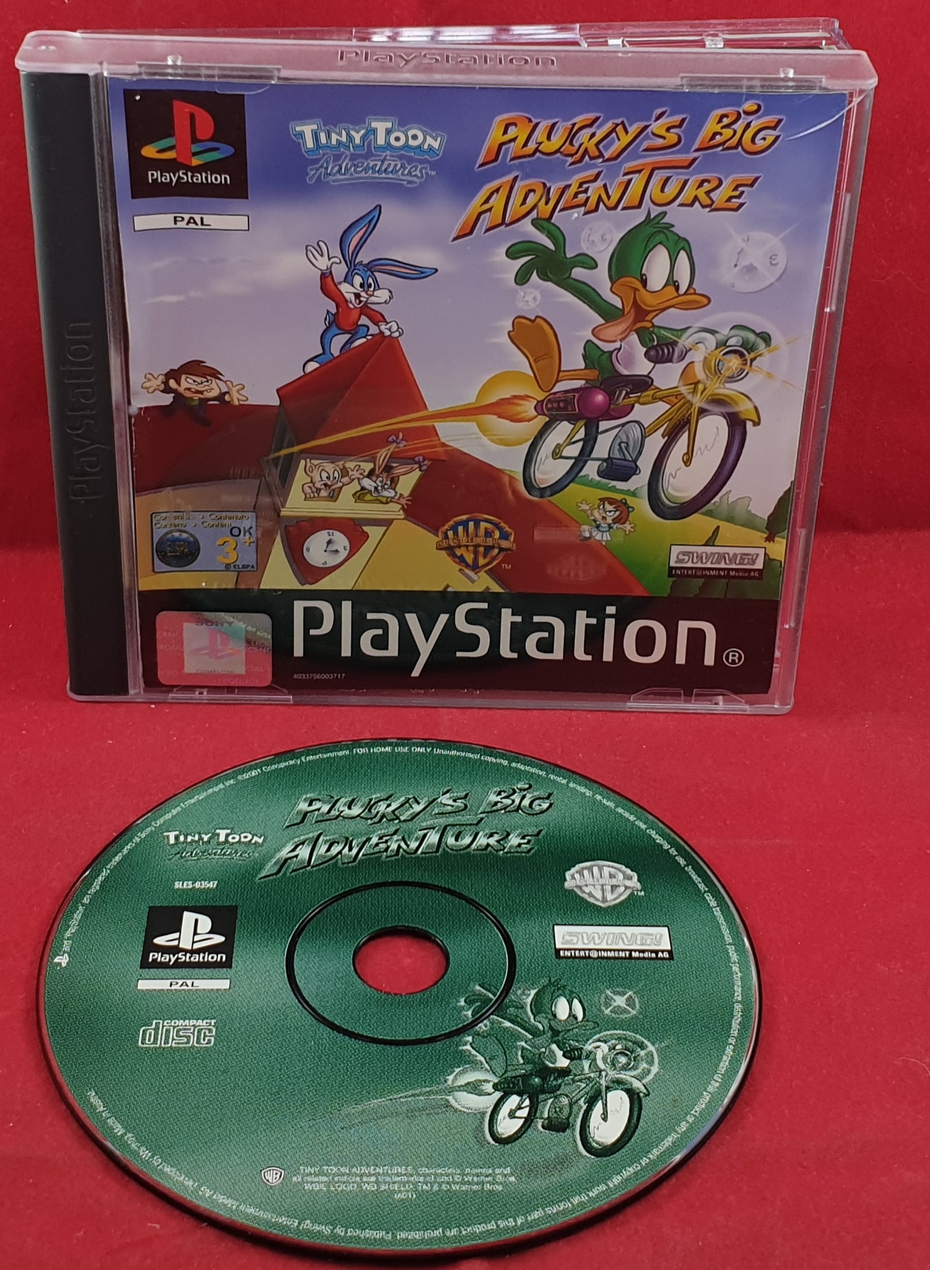 Plucky's Big Adventure Sony Playstation 1 (PS1) RARE Game