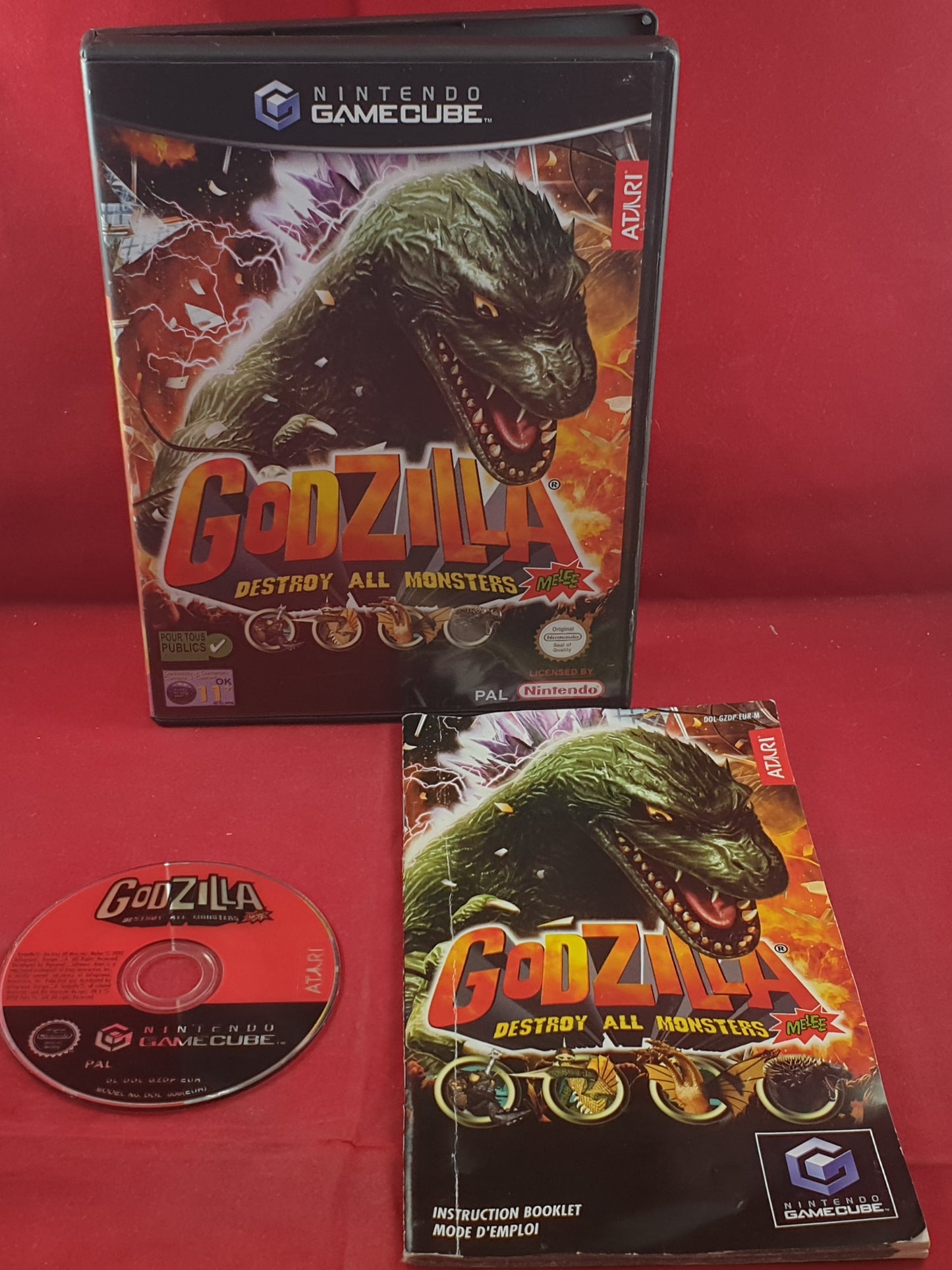 Godzilla Destroy All Monsters Melee Nintendo Gamecube Game