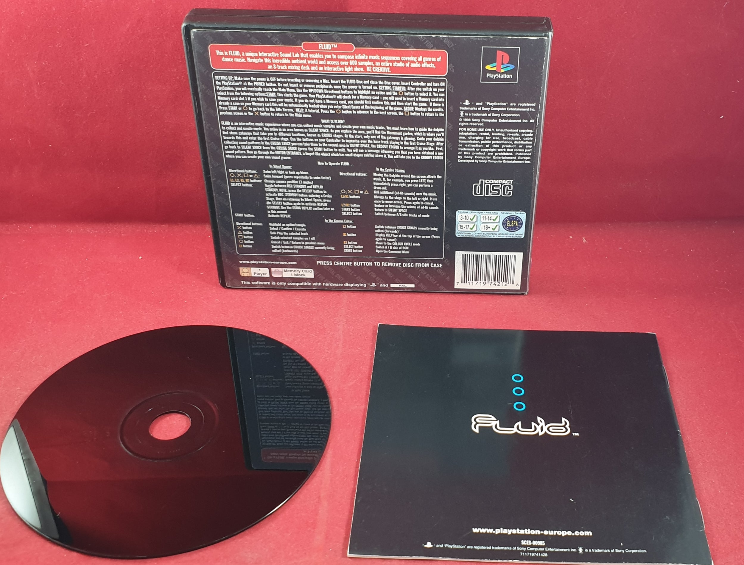 Fluid Ex Rental Version Sony Playstation 1 (PS1) Game – Retro Gamer Heaven