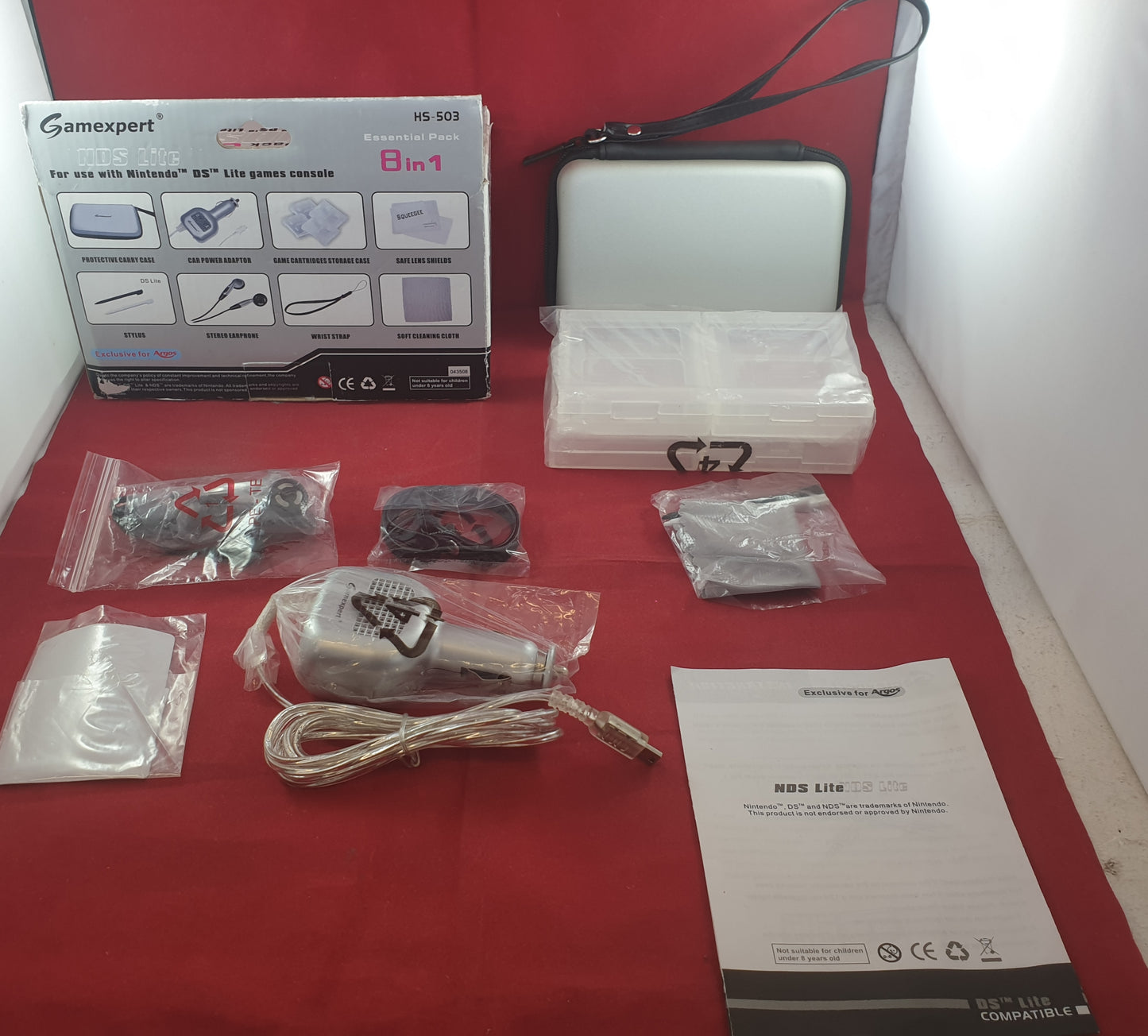 Boxed Gamexpert 8 in 1 Essential Pack Nintendo DS Lite Accessory