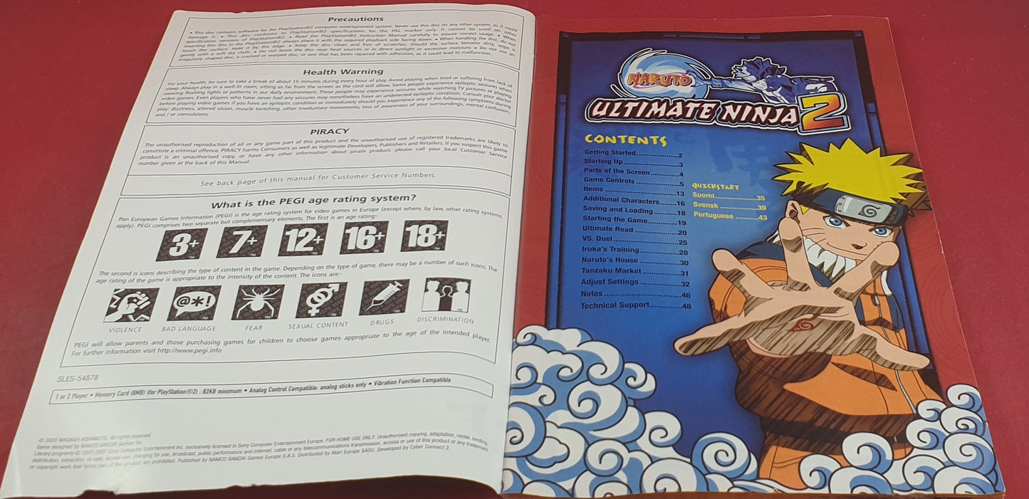 Naruto Ultimate Ninja 2 Sony Playstation 2 (PS2) Game