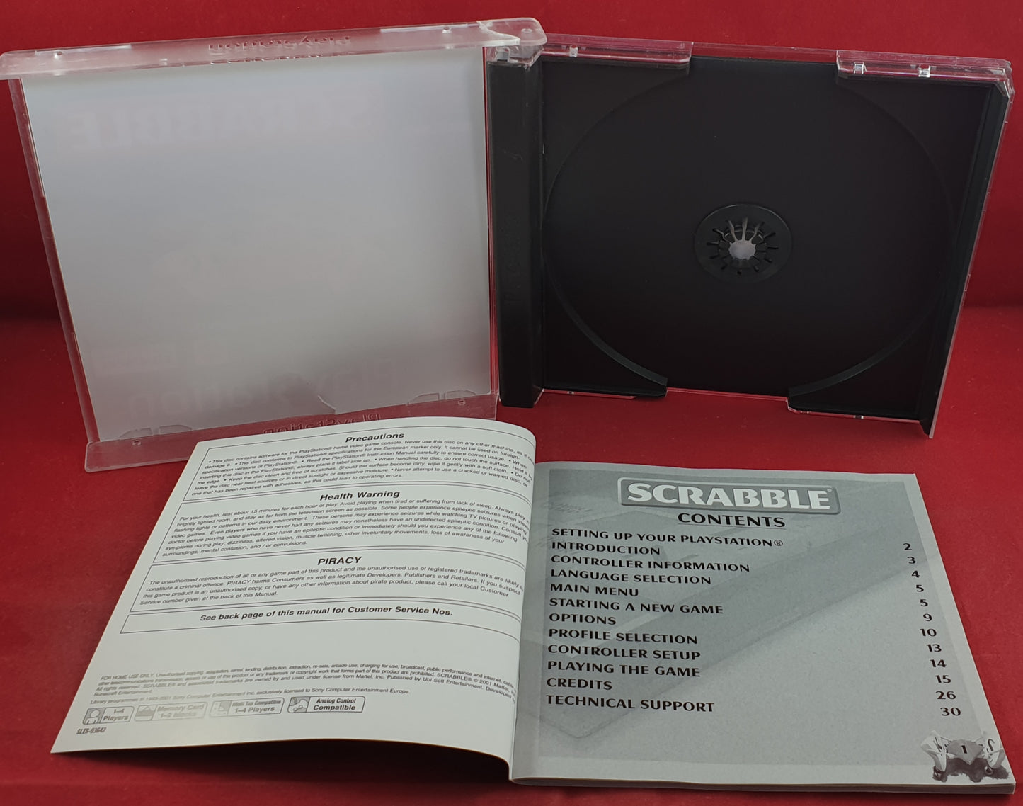 Scrabble Sony Playstation 1 (PS1) Game