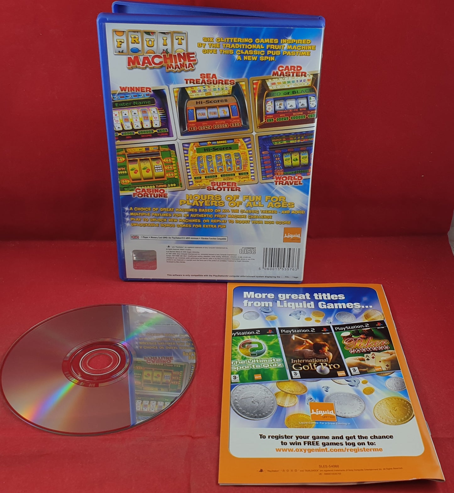 Fruit Machine Mania PS2 (Sony Playstation 2) game