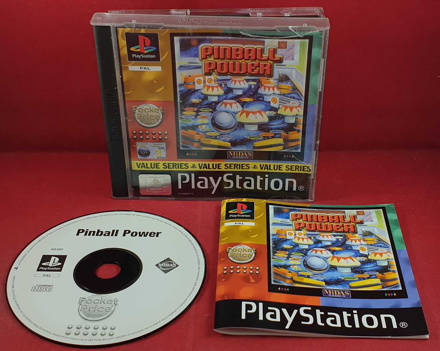 Pinball Power AKA  Pinball Golden Logres Sony Playstation 1 (PS1) Game