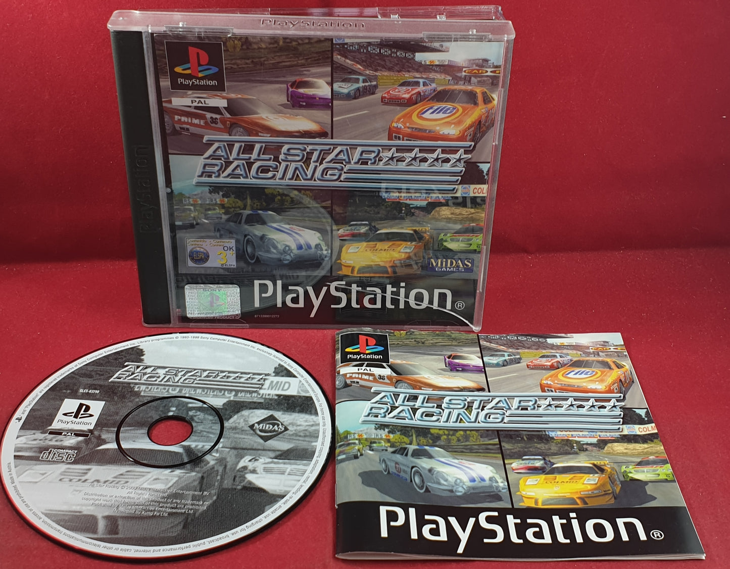 All Star Racing Sony Playstation 1 (PS1) Game