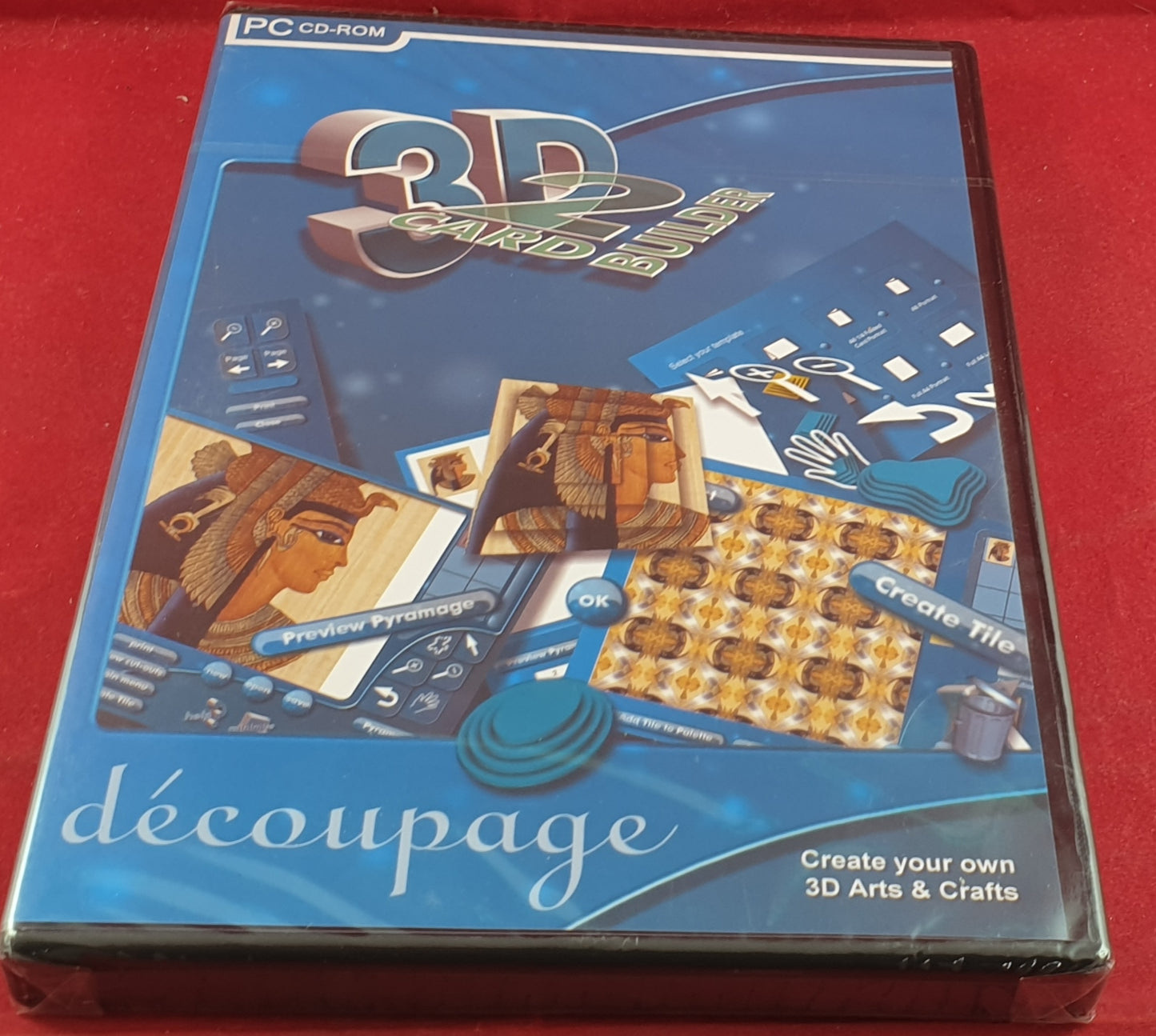 Brand New and Sealed 3D Decoupage RARE PC Game